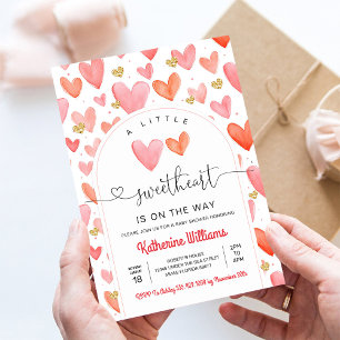 Invitation Baby Shower pour la Saint-Valentin