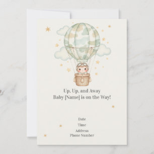 Invitation baby shower pour les familles militaire