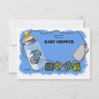 Invitation Baby shower pour un navire