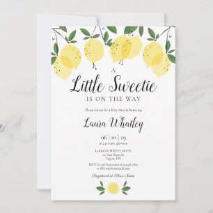 Invitation Baby Shower pour un Petit Citron Mignon