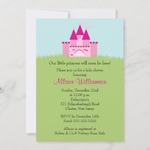 Invitation Baby shower Princess Castle