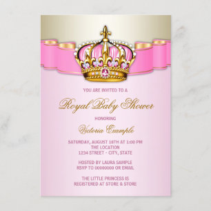 Invitation Baby shower princesse