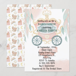 Invitation Baby shower Princesse