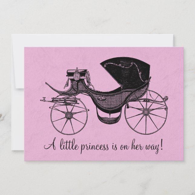 Invitation Baby shower Princesse (Devant)