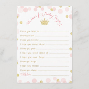 Invitation Baby shower Princesse Crown Wives for Baby Card