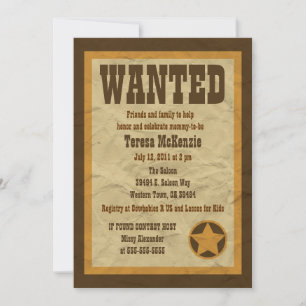 Invitation Baby shower Recherché