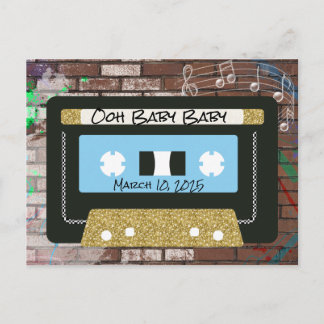 Invitation Baby Shower rétro 90's | Hip Hop GARÇON