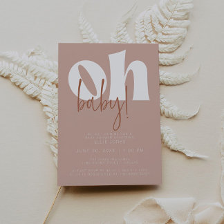 Invitation Baby shower rétroactif