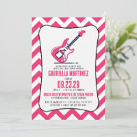 Invitation Baby shower Roche Bébé Rose