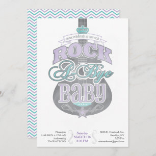 Invitation Baby shower Rock A Bye