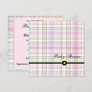Invitation Baby shower rose
