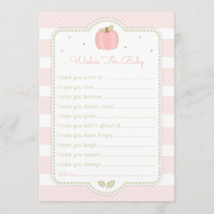 Invitation Baby shower rose Citrouille Wives for Baby