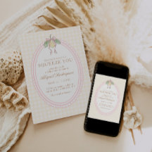 Baby Shower Rose Et Jaune Citron