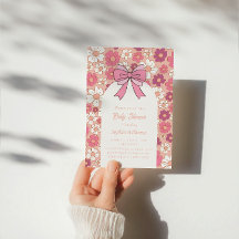 Baby shower rose floral - Baby shower fille