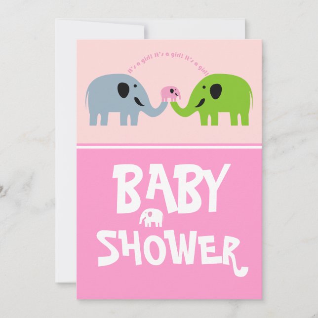 Invitation Baby shower rose-invitation (Devant)