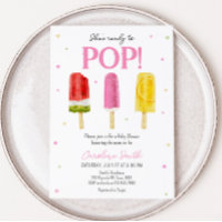 Baby shower rose Popsicle
