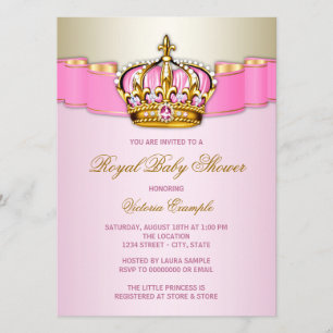 Invitation Baby shower royal