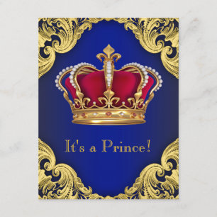 Invitation Baby shower Royal Fancy Prince