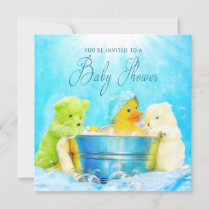INVITATION baby shower - RUBBER DUCKY & AMIS