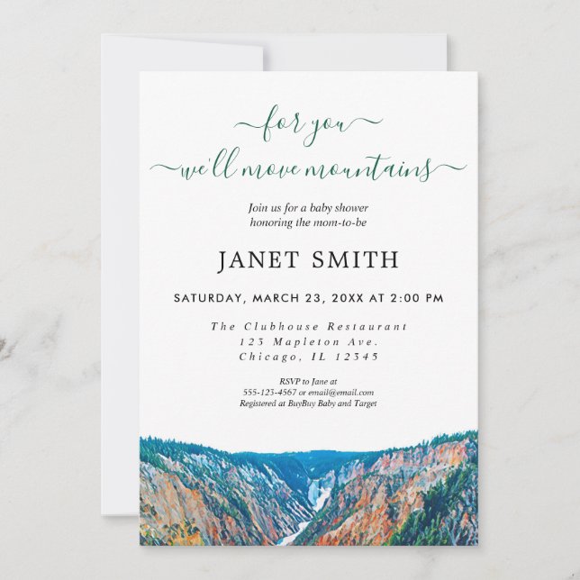 Invitation Baby shower rustique neutre entre les sexes (Devant)