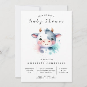 Invitation Baby shower rustique simple et gracieux