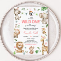 Baby shower Safari Girl Wild One