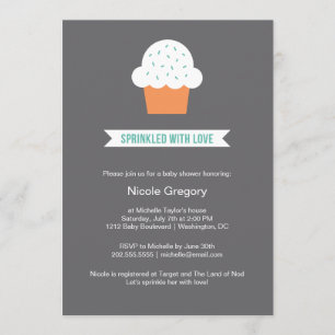 Invitation Baby shower  Saupoudré d'amour
