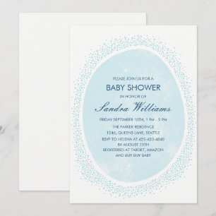 Invitation baby shower saupoudrée - Poisson