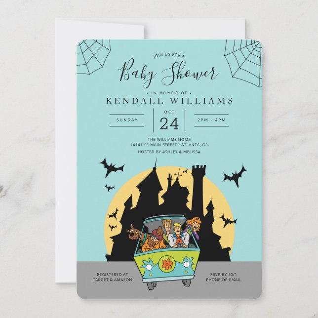 Invitation Baby shower Scooby-Doo Spooktacular (Devant)