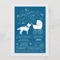 Baby shower Sibérien Husky Chien Blue Boy