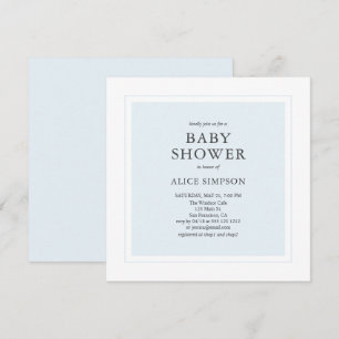 Invitation Baby shower simple et élégant