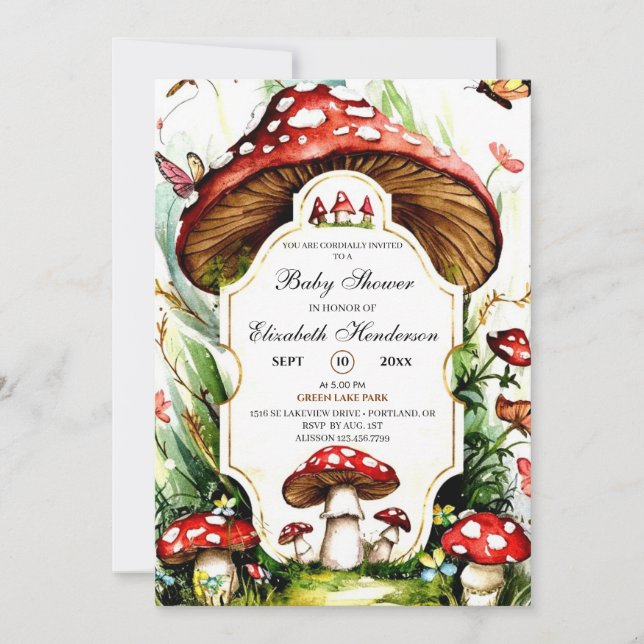Invitation Baby shower simple magique (Devant)