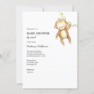 Invitation Baby shower singe par courrier