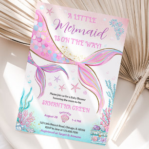Invitation Baby Shower Sirène