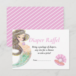 Invitation Baby shower sirène sous la mer