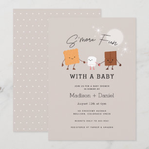 Invitation Baby shower S'more Fun Campfire
