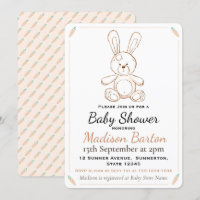 Baby shower Soft Toy Bunny & Carrots