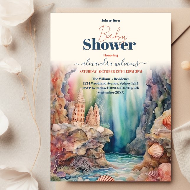 Invitation Baby shower Sous La Mer (Créateur téléchargé)