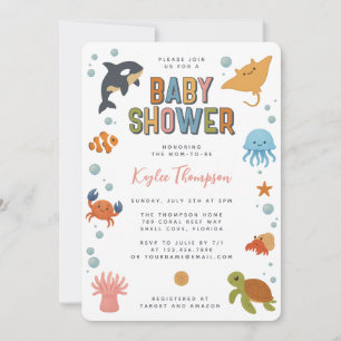 Invitation Baby Shower Sous les Mers