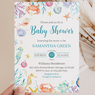 Invitation Baby Shower Sous les Mers