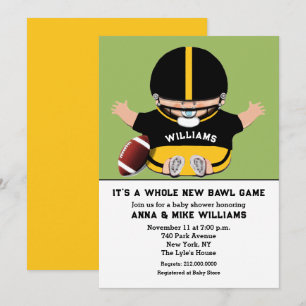 Invitation Baby shower sportif