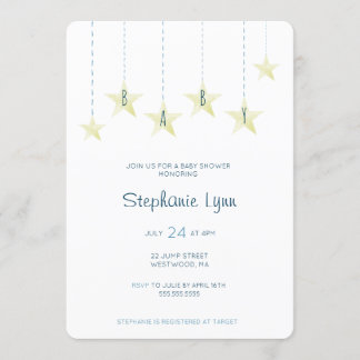 Invitation Baby shower Star