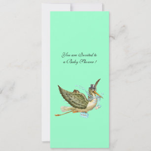 INVITATION BABY SHOWER STORK