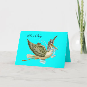 INVITATION BABY SHOWER STORK GARY