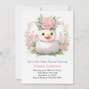 Invitation Baby shower Sunny Ducklings