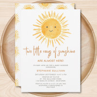 Baby shower Sunshine Twins