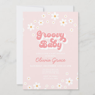 Invitation Baby shower Super Daisy Rose