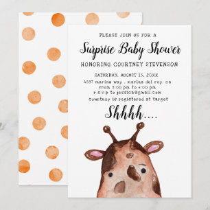 Invitation Baby shower surprise