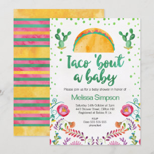 Invitation Baby shower Taco Bout