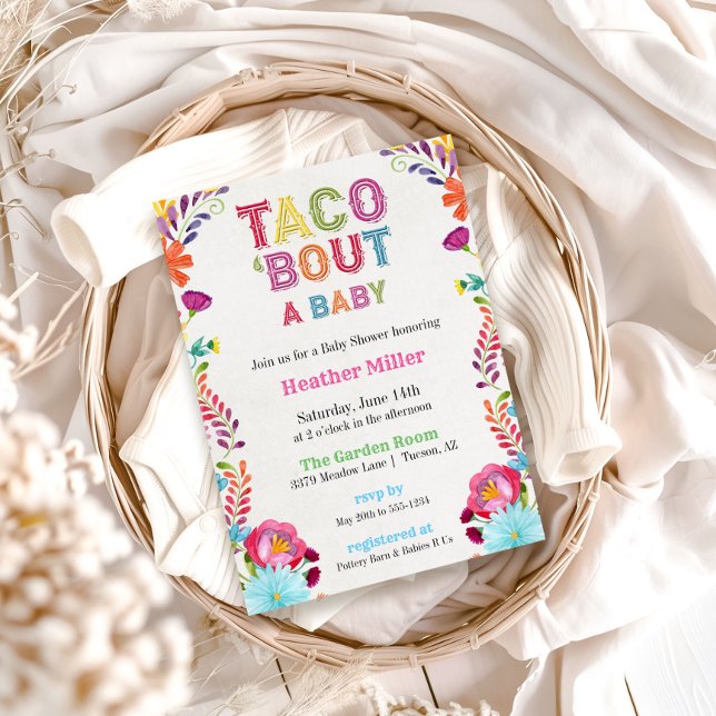 Invitation Baby shower Taco Fiesta (Créateur téléchargé)